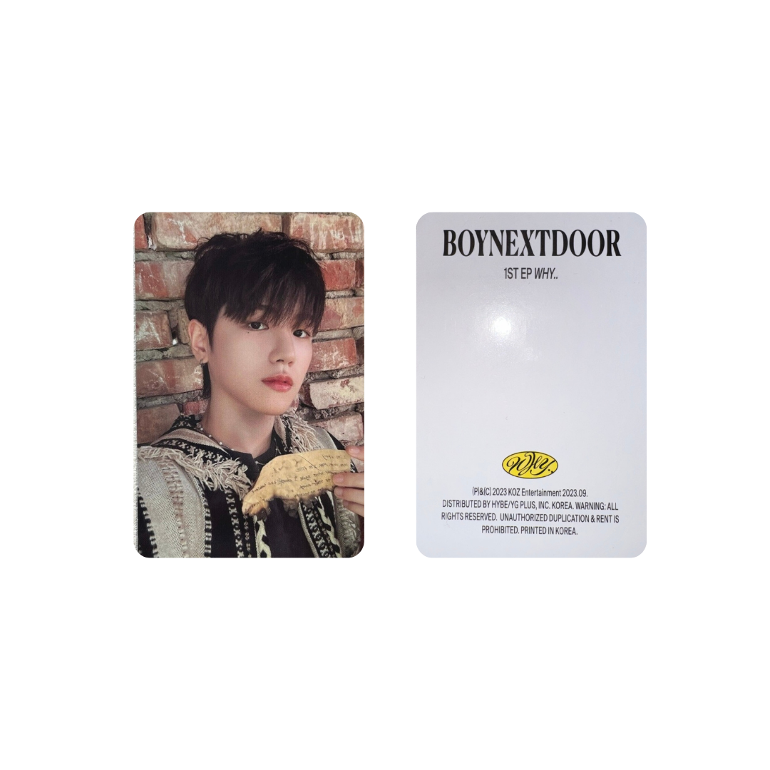 BOYNEXTDOOR - WHY.. ALBUM PHOTOCARDS