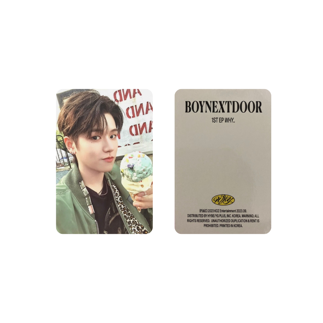 BOYNEXTDOOR - WHY.. ALBUM PHOTOCARDS