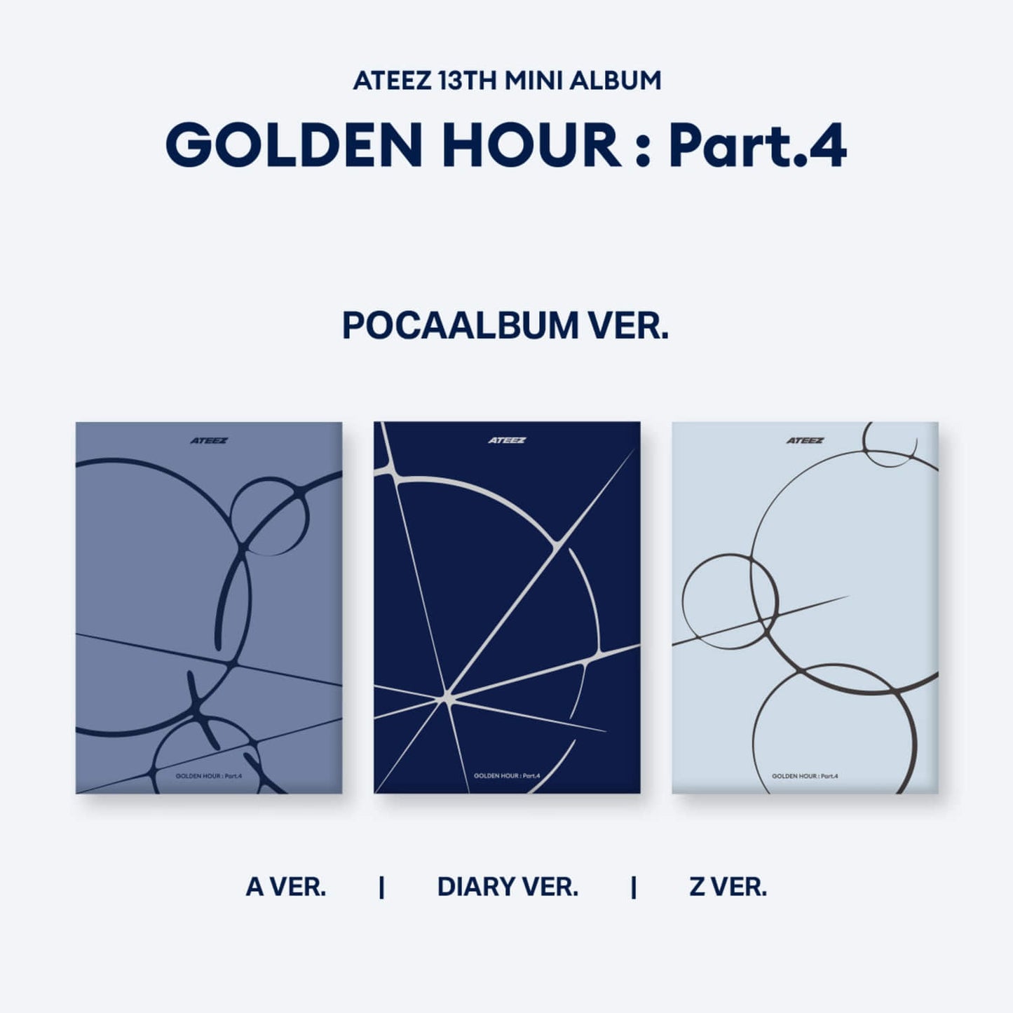 ATEEZ - Golden Hour: Part 4 Pocaalbum (Preorder) Random