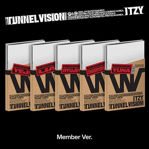 ITZY - TUNNEL VISION (MEMBER VER) Preorder Random